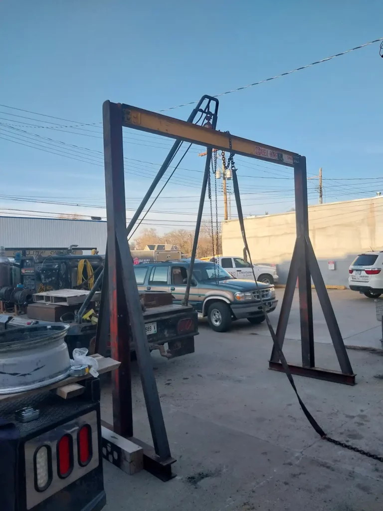 commercial metal frame welded together
